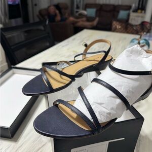 Talbots Women's Elegant Black Strappy Sandals